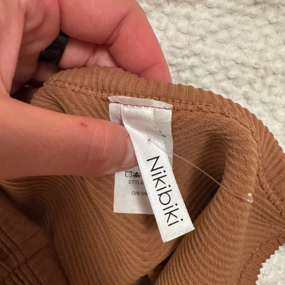 Nikibiki Tan Ribbed Top - Picture 3 of 4